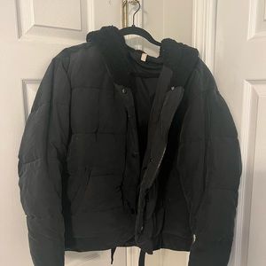 Free People Soft Black Puffer
